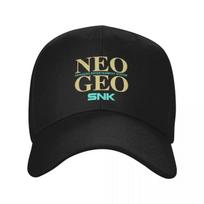 Personalizuota Retro Arkadinių Žaidimų Neo Geo Snk Kepuraitė Unisex Moterims Kvėpuojanti Tėčio Kepuraitė Streetwear Snapback Kepuraitės Adjustable Cap black