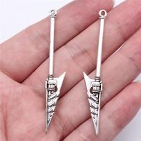 Anime Manga Japanese Art Charm Antique Bronze Zinc Alloy Jewelry Making Supplies Craft Supplies Style Pendants A17-10pcs-59mm