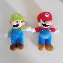 1/10vnt.*Žaidimas Super Mario Bros Animacinis Lėlės Modelis Animacinis Veikėjas Luigi Mario Kūrybingas Kolekcionuojamas Pliušinis Žaislas Šventinė Dovana. red