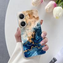 Asus Zenfone 9 10 dėklas Prabangus telefono dėklas Asus Zenfone 10 Mėlynas drugelis Gėlė Skaidrus minkštas silikoninis apsauginis dangtelis Asus Zenfone 9 gray