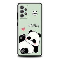 Cartoon panda Phone Case For Samsung Galaxy A15 A13 A51 A71 A41 A31 A21S A03S A05 A35 A32 A55 A23 A25 A33 A53 A73 5G Cover Galaxy A41 white