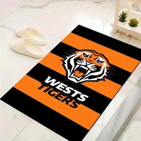 Wests Tigers Carpet Rug for Living Room Bedroom Home Sofa Decoration, Kids play Non-slip Floor Mat 40x60cm( 15x23in ) orange