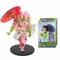 blind box Demon Slayer Love Rainy Days Series Anime Figure Kanroji Mitsuri Kamado Nezuko Braided Hair Doll Action Model Toys beige