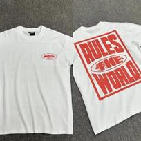 Corteiz Alcatraz Didelis Grafiti Raidės Atsitiktiniai Unisex Marškinėliai Medium red