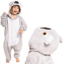Children's pyjamas kids kigurumi onesie costume koala grey 125-135 cm white