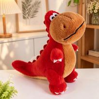Cartoon Dinosaur Soft Plush Toy Stuffed Hug Dolls For Boys And Girls Xmas Birthday Companion Gift Kawaii Room Decor brown