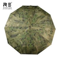 Junsheng Skėtis Ypač Didelis Sutvirtintas Naujas Australijos Kamufliažas Sulankstomas Atsparus Vėjui Apsaugantis Nuo Saulės Vyriškas Taktinis Savaime Atsiveriantis Skėtis Umbrella Green Ruins Camouflage (Anti-Red) raudona/žalia