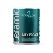 Antipelėsiniai fasado dažai TOPCOLOR CERAMIC CITY FACADE, matiniai, baltos sp., 0,9 l