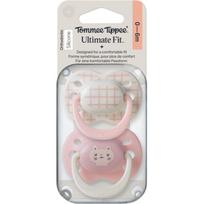 Tommee Tippee Ultimate Fit 0-6m čiulptukas Girl 2 vnt.