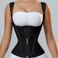 Cross-Border Tummy Control Latex Sports Vest Waist Trainer with Zipper & Hook Closure XXXL white