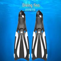 Snorkeling Set: Myopia Diving Mask, Dry Snorkel, and Long Fins Size 36-37 gray