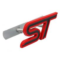 3D Metalinis ST Priekinės Grotelės Emblema Ženklelis Automobilio Galinės Bagažinės Automatinis BEWP5 Lipdukas Ford Focus Mondeo Fiesta Edge Escort MK2 MK3 MK4 MK5 MK7 red