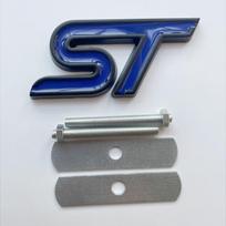 3D Metalinis ST Priekinės Grotelės Emblema Ženklelis Automobilio Galinės Bagažinės Automatinis BEWP5 Lipdukas Ford Focus Mondeo Fiesta Edge Escort MK2 MK3 MK4 MK5 MK7 blue