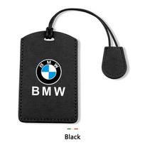 Suede odos automobilio išmanioji NFC kortelės raktų dėklas dangtelis BMW 1 3 5 7 serijai X1 X3 X5 X6 X7 535le apsauga raktų pakabuko priedai black