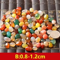 100G/Rinkinys Natūralus Mišrus Agato Akmuo Šlifuotas Vaivorykštinis Bažnyčios Maldos Vazos Užpildas Kraštovaizdžiui Namų Dekoras orange