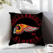 Hells Angels Motociklų Klubas HAMC-Vėsus Pagalvės Užvalkalas Komfortas Sofa-Lova Šilkinis Elegantiškas Nematomas Užtrauktukas Individualus Dekoratyvinis c 18x18Inch