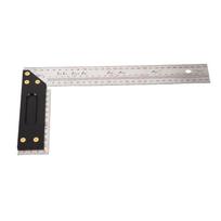 Accuracy Square 300mm Stainless Steel Multifunctional Angle Marker for Woodworking Construction white