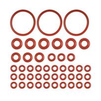 45Pcs Silicone Sealing Gaskets Seals Maintenance Set for Long Lasting Sealing Coffee Machine Gaskets Easy to Use 1 brown