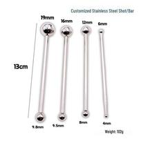Round-Head Steel Ball & Stick Tool for Fondant, Clay, and Flower Shaping white
