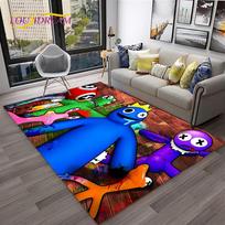 Žaidimo R-Rainbow Friends Animacinis Kilimas, Kilimas Namų Svetainei Miegamajam Sofai Durų Kilimėlis Dekoras, Vaikų Žaidimų Neslystantis Grindų Kilimėlis Dovana 40x60cm(15x23in)