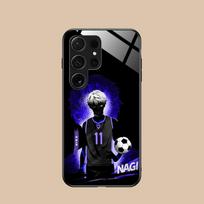 Blue Lock Nagi Seishiro telefono dėklas Samsung Galaxy S26 S25 S24 S23 S22 S21 S20 Note20 Plus FE Ultra Stiklinis Spalvingas Dangtelis Galaxy S23