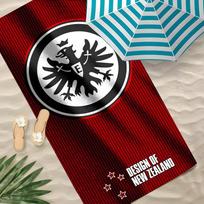 Sportas E-Eintracht F-Frankfurt Švarus rankšluostis Poliesterio Paplūdimio rankšluostis Greitai džiūstantis Be smėlio Vonios rankšluostis Vasarai Baseinui Kelionei Atostogoms 60x35CM white