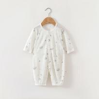 A-Class Summer Long Sleeve Baby Onesie - Lightweight, Airy Crawling Outfit for Newborns Size 73 white