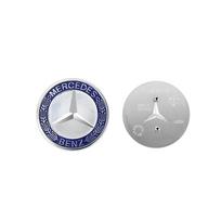 57mm Automobilio Priekinio Variklio Dangčio Emblema MERCEDES BENZ Originalui W209 W210 W211 W212 W176 W203 W204 W205 Dangtelis Dekoracija Modifikavimo Aksesuarai mėlyna