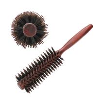 Round Barrel Hair Brush NonStatic Hairstyling Blow Drying Hair Brush for Home Salon black