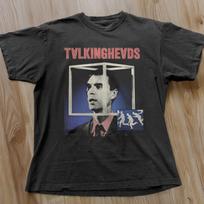 RARE! Talking Heads David Byrne Retro Graphic Tee Cool Aesthetic Music Art Shirt L gray