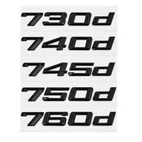 3D ABS Automobilio bagažinės raidės Logotipas Lipdukai Ženklelis Emblema Lipdukas BMW 7 serijai 730d 740d 750d E38 E65 E66 F01 F02 G11 G12 Priedai 745d sidabras