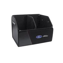 Automobilio bagažinės organizatoriaus dėžutė Suede Anglies Pluošto Laikymo Dėžės Ford ST Line Focus Mustang Fiesta Puma Ranger Kuga MK7 MAX F150
