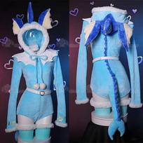 Anime Gengar Cosplay Kostiumas Moteriškas Seksualus Gobtuvu Bodis Uodegos Kojinės Kostiumas Kiškio Mergaitė Animacinis Pliušinis Pižama Kawaii Kombinezonas Uniforma XL mėlyna