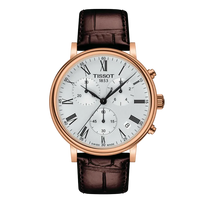 Tissot Carson Premium Chronograph 41 mm – Silver & Rose Gold T122.417.36.033.00