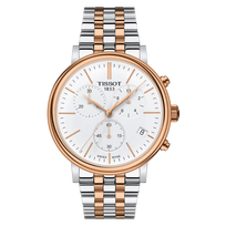Tissot Carson Premium Chronograph 41 mm – White & Rose Gold T122.417.22.011.00