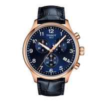 Tissot Chrono XL Classic 45 mm – Blue & Rose Gold T116.617.36.042.00