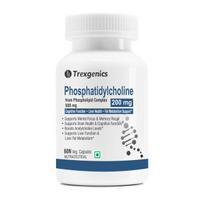 Trexgenics FOSFATIDILCHOLINAS 200 mg iš Fosfolipidų komplekso 500 mg, kognityvinės funkcijos, kepenų ir smegenų sveikata, riebalų apykaitos palaikymas (60 V