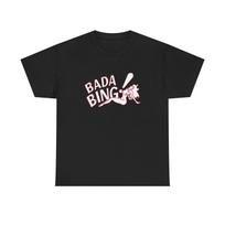 Unisex marškinėliai Medvilniniai Oversize Didelio dydžio Bada Bing Sopranai Grafinis T   Sunkios medvilnės T marškinėliai Dovana M white
