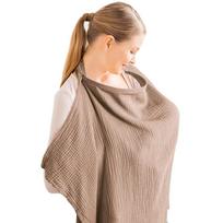 Arched Neckline Breastfeeding Cover Cotton Muslin Nursing Apron New Baby Nursing Cover  Maternity