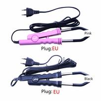 Plaukų priauginimo geležies keratino klijavimo įrankiai Fusion Heat Connector Machine Temperature Fusion Heat Connector Plaukų priauginimo įrankiai PinkEu blue