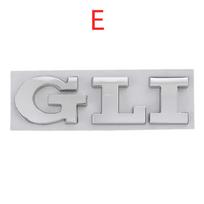 3D metalinės raidės GLI logotipas Galinės bagažinės bagažinės emblemos ženklelio lipdukas, skirtas V/olkswagen V/W lipdukas J/etta MK2 MK4 MK5 MK6 MK7 Automobilių priedai E