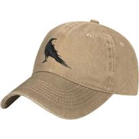 Vintažinis Varnas Juodas Paukštis Retro Juokingos Dovanos Beisbolo Kepurės Vyrams Moterims Kaubojaus Kepurė Trucker Kepurė Kepurės Nuo Saulės gray