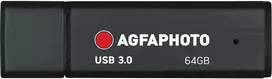 "AgfaPhoto USB 3.0 64GB juoda"