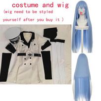 Cosplay Anime Esdeath Imperija Cosplay Kostiumas Manga Generolo Uniforma Su Kepure Kojinėmis Helovino Aprangoms Esdeath Imperijos Aprangos M black