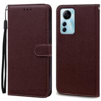 A72S dėklas ZTE Blade A72S dėklui Silikoninis Odinis Piniginė Atverčiamas Dėklas ZTE Blade A72S dėklui Telefono Dangtelis Fundas For ZTE Blade A72S ruda