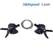 Sl-M315/M3103X8S 24S Pavarų perjungiklių komplektas su trosais Grupsetas MTB Kalnų dviračio black