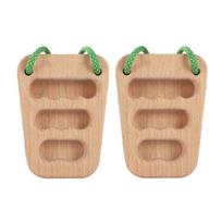Wood Rock Climbing Fingerboard Multifunction Finger Strengthener Training Board for Home Gym or Outdoor Use 1 beige