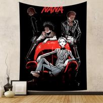 NANA Anime Manga Tapestry  Iconic Band Characters Manga Print Wall Hanging Ideal for Bedroom Decor Anime  Music Fans 74x94cm(29x37in) gray