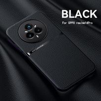 OPPO Realme 14 14 Pro 14 Pro Plus odos tekstūros integruotas magnetinis TPU minkštas kraštas apsaugantis nuo kritimo ir pirštų atspaudų telefono dėklas Realme 14 ProPlus 5G black