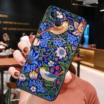 William Morris Case For iPhone 14 15 16 Pro Max 11 12 13 Mini X XR XS Max 14 Plus Soft Cover iPhone 11 Pro blue